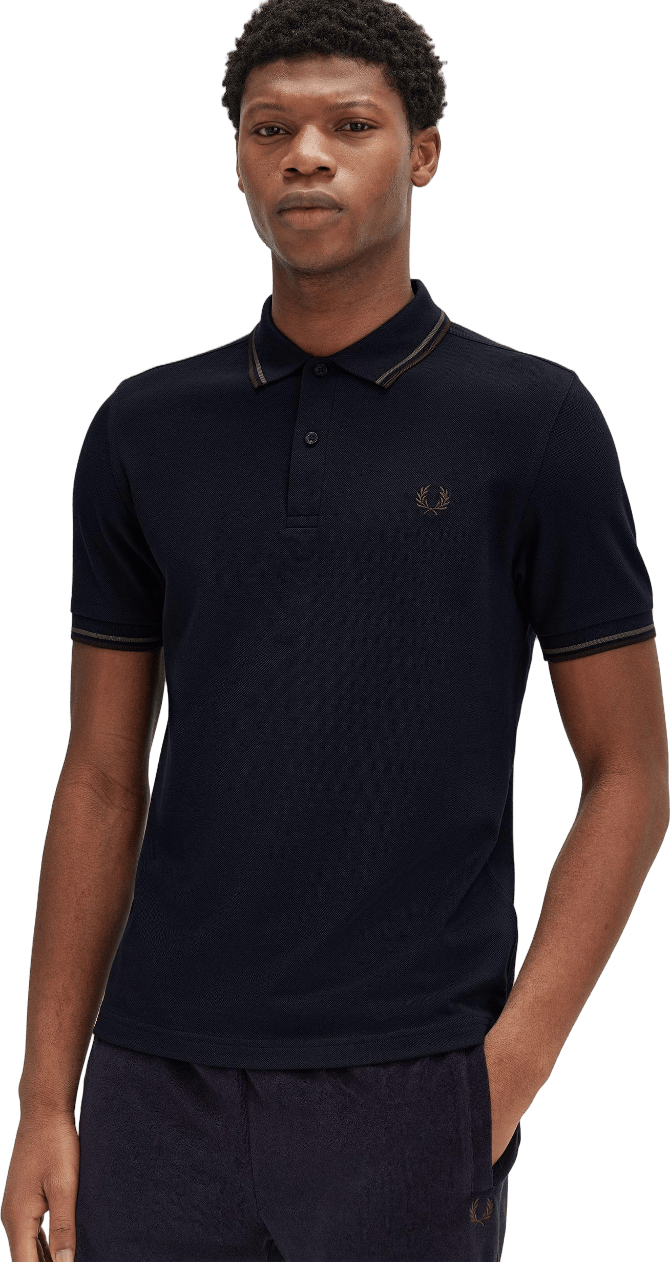 Twin Tipped Fp Shirt W65 Nvy/laurel W Green/brick, Male, Apparels, Tops, Blue, S