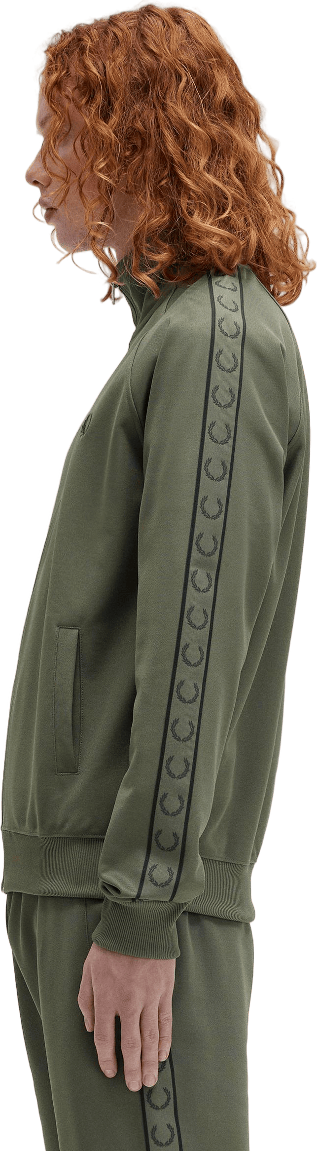 Contrast Tape Track Jkt W49 Laurel W Green/ngt Green - Bild 2