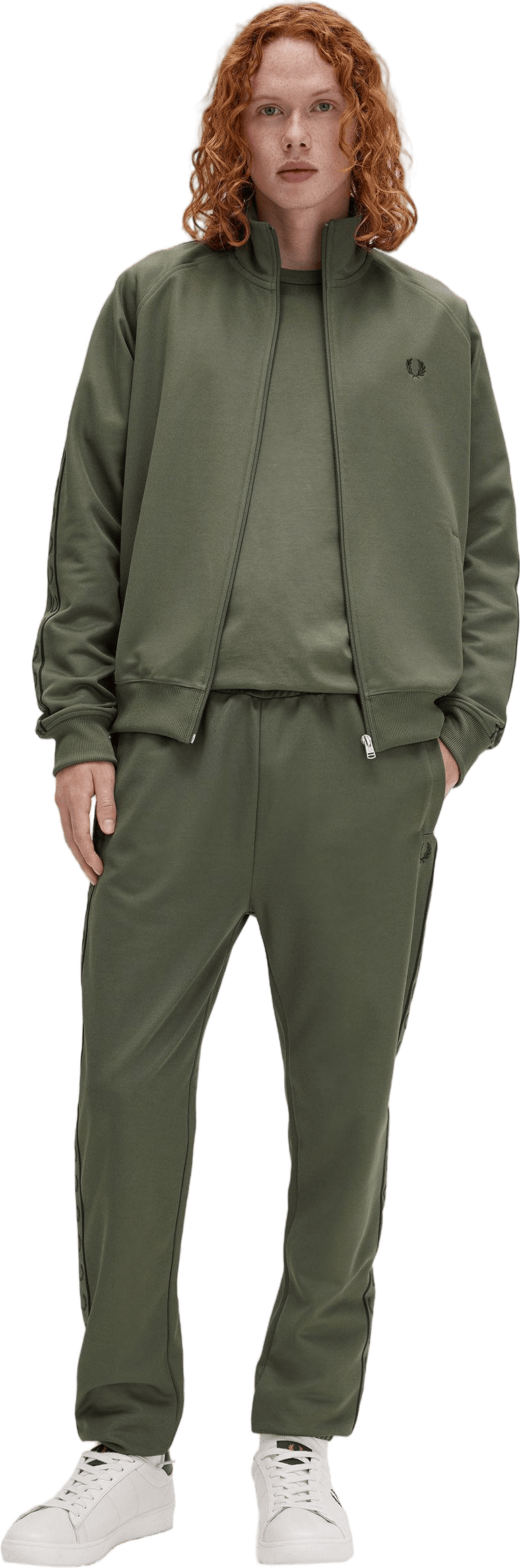 Contrast Tape Track Jkt W49 Laurel W Green/ngt Green - Bild 5