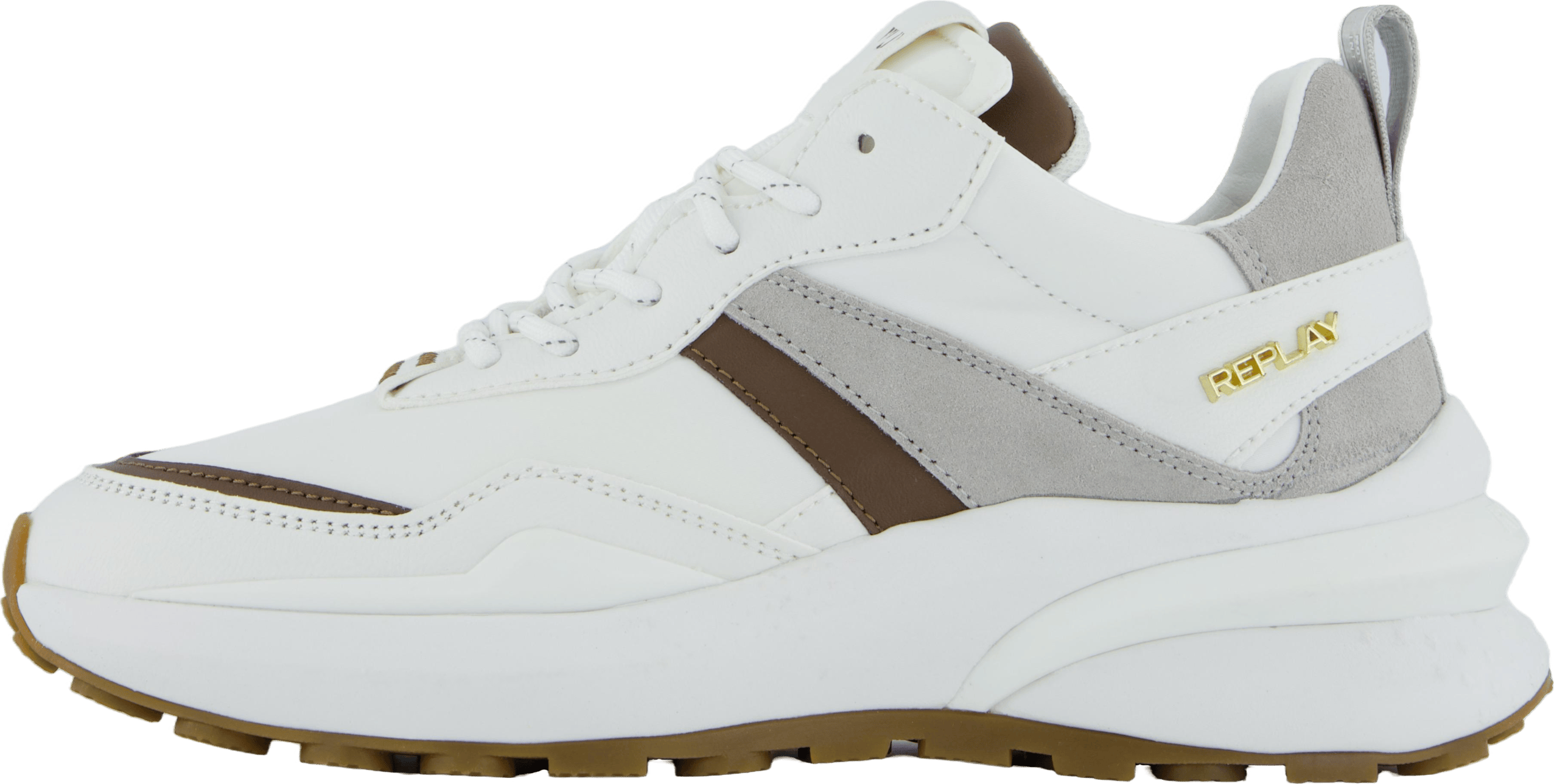 Athena Run White Brown