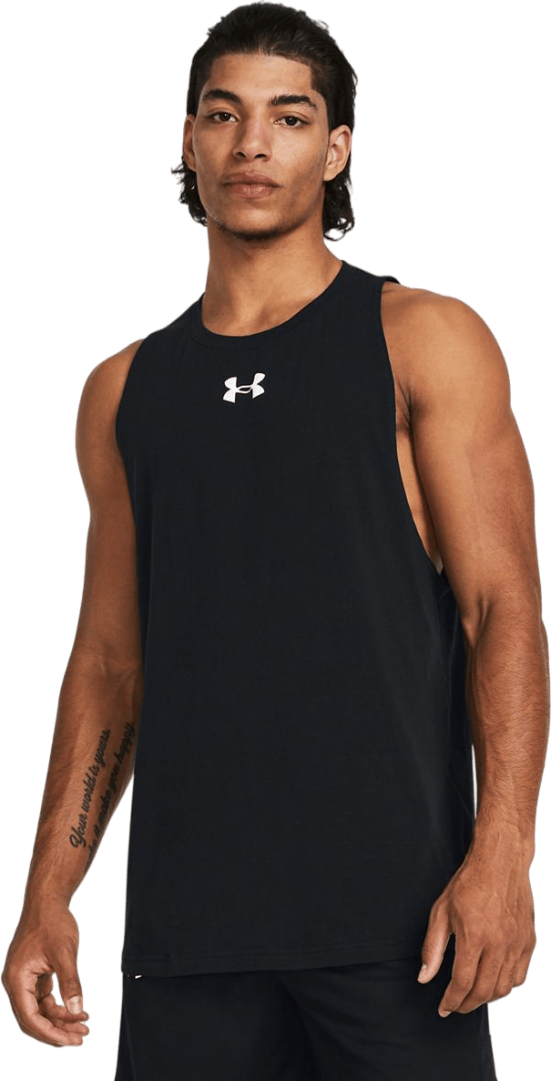 Ua Baseline Cotton Tank Black