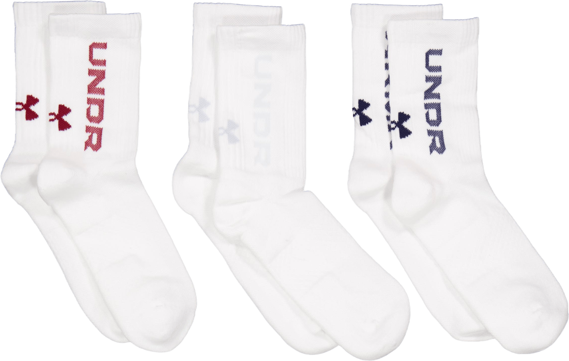 Ua 3-maker 3pk Mid-crew Mod Gray