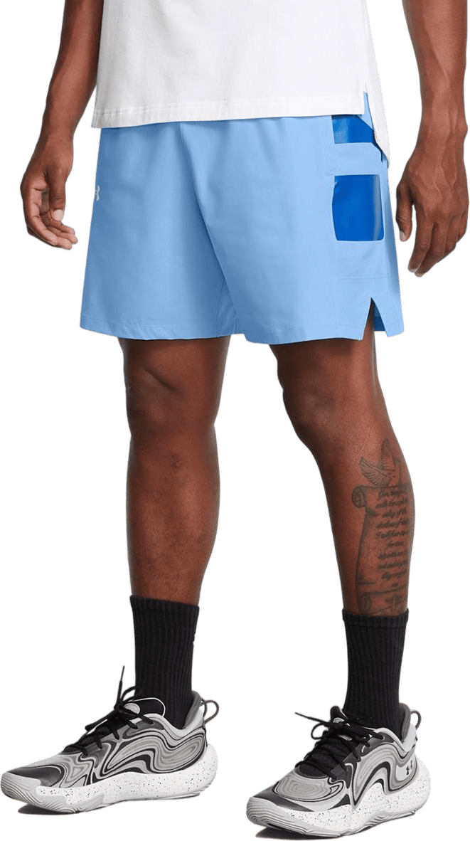 Ua Baseline Woven Short Horizon Blue