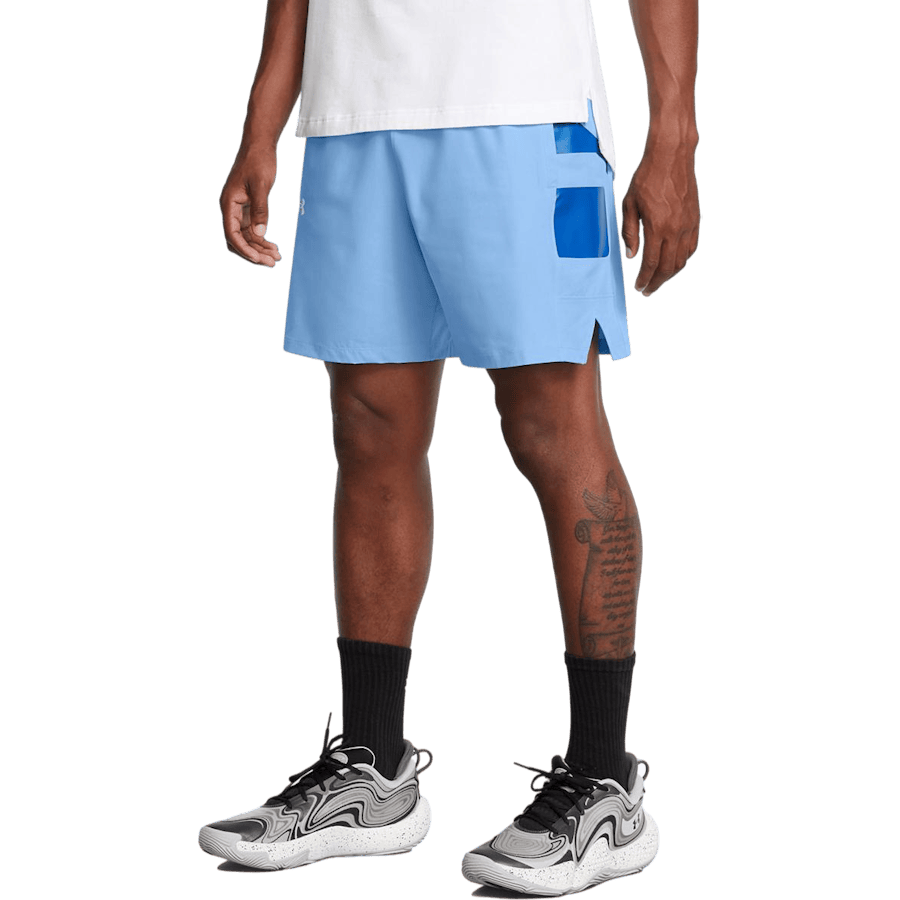 Ua Baseline Woven Short Horizon Blue