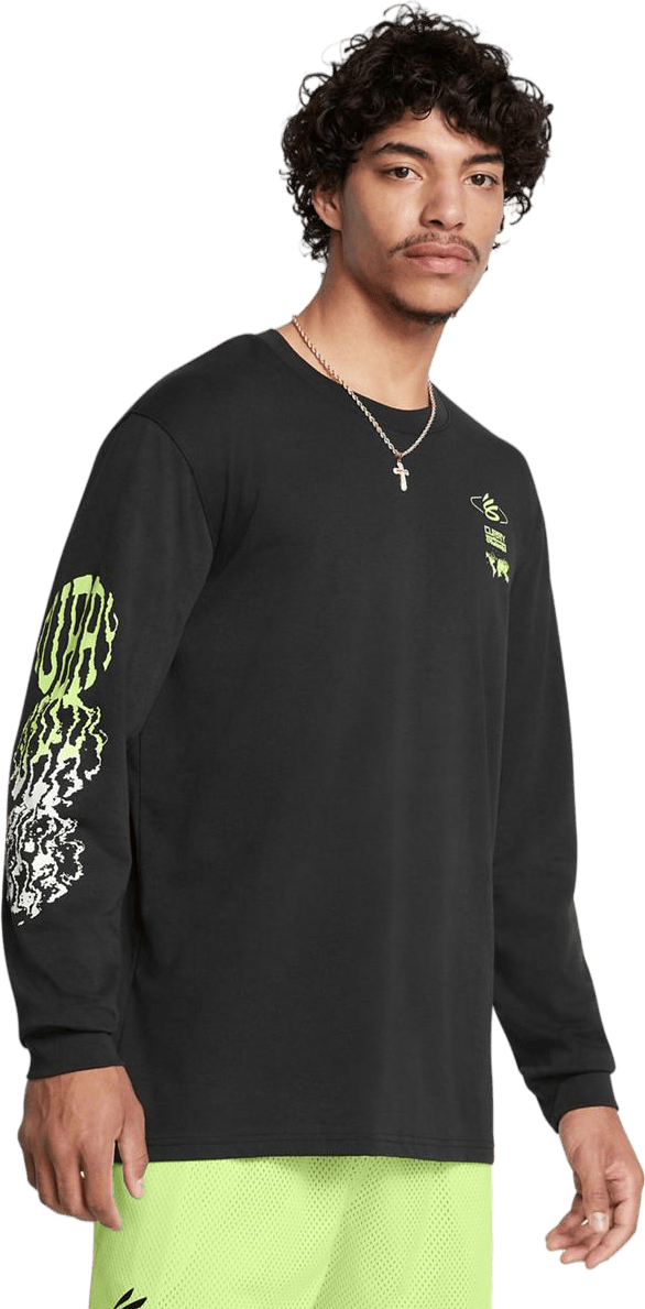 Curry Hw Verbiage Ls Tee Black