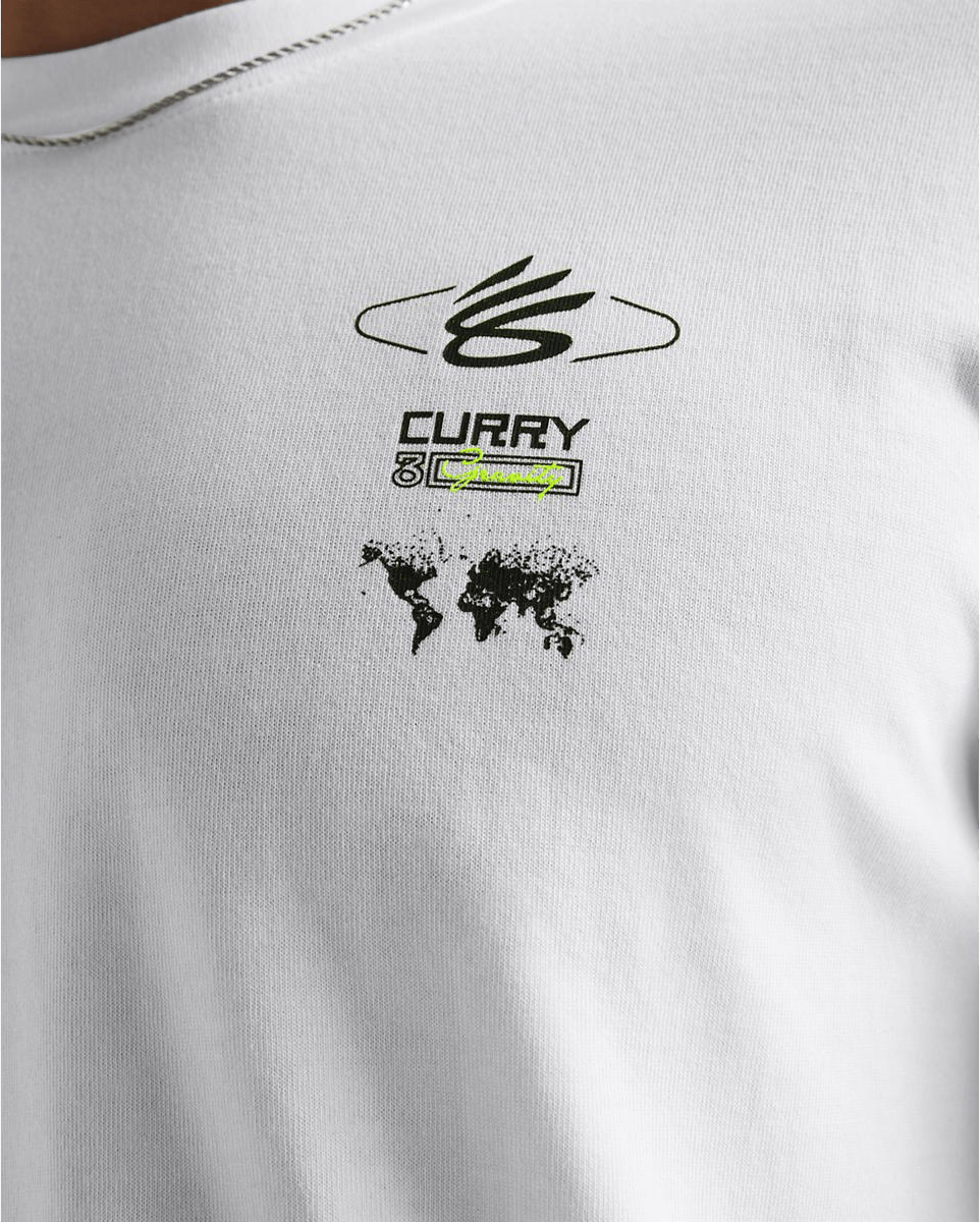 Curry Hw Verbiage Ls Tee White - Bild 3
