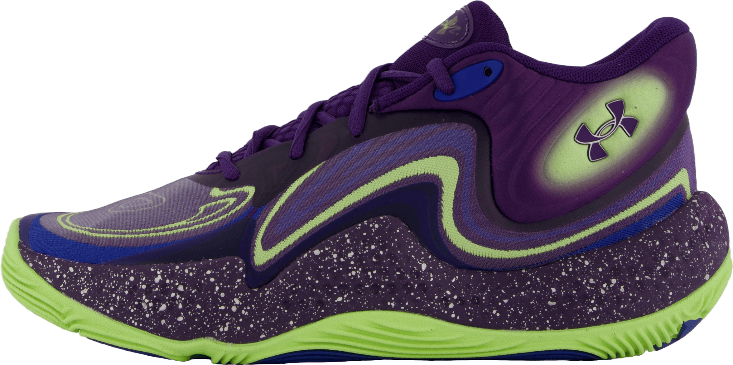 Ua Spawn 6 Mid Sos Purple, Unisex, Chaussures, Chaussures de course, Violet, EU 46