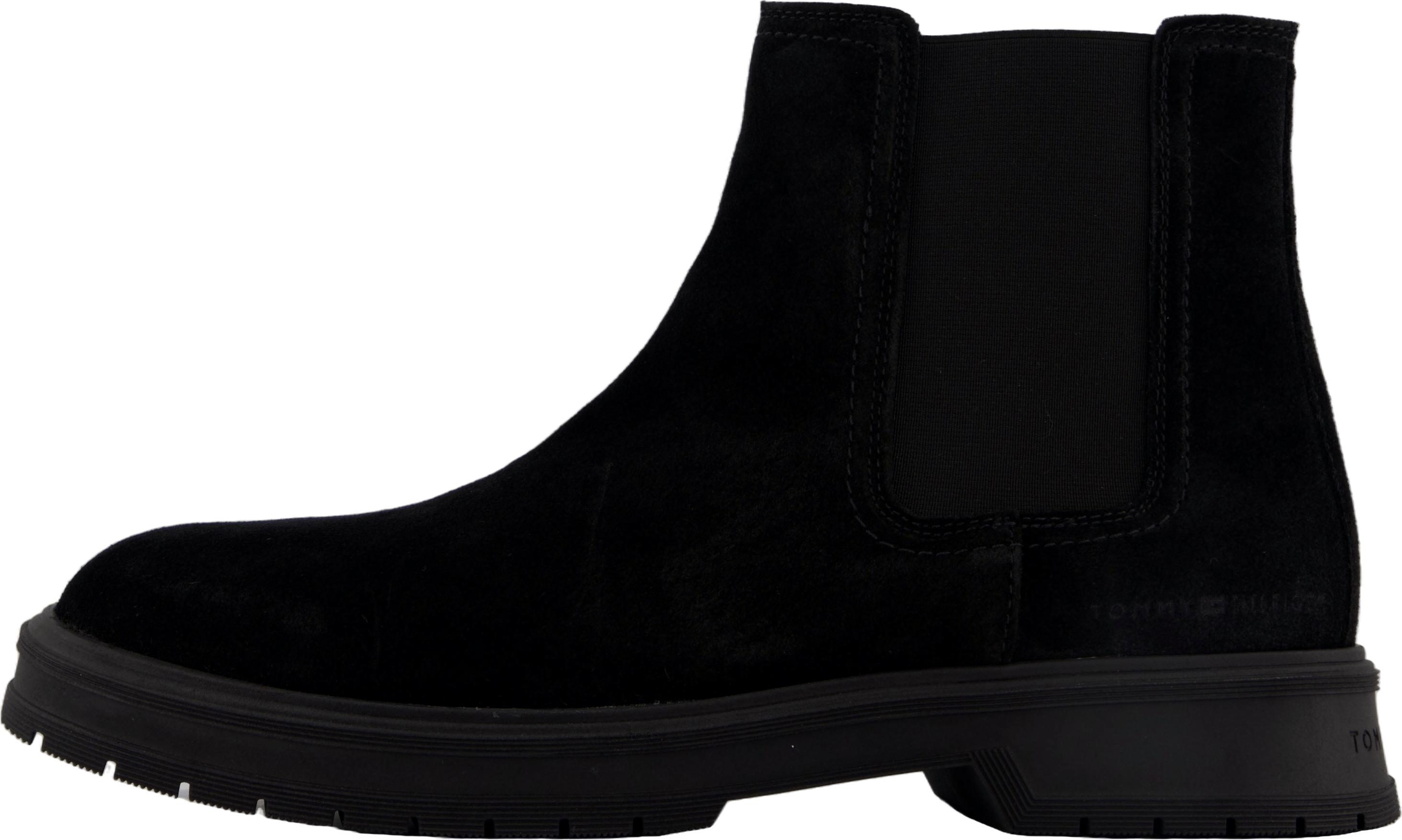 Hilfiger Suede Zip Chelsea Black