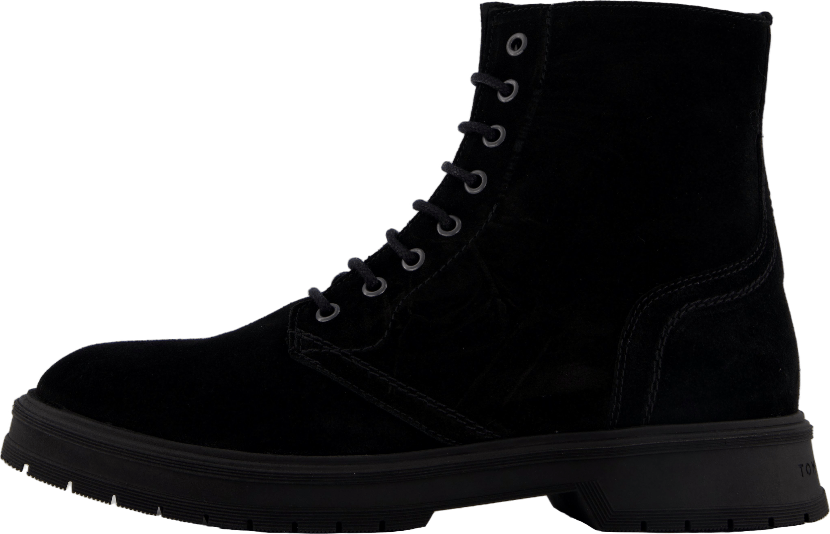 Hilfiger Suede Lace Zip Boot Black