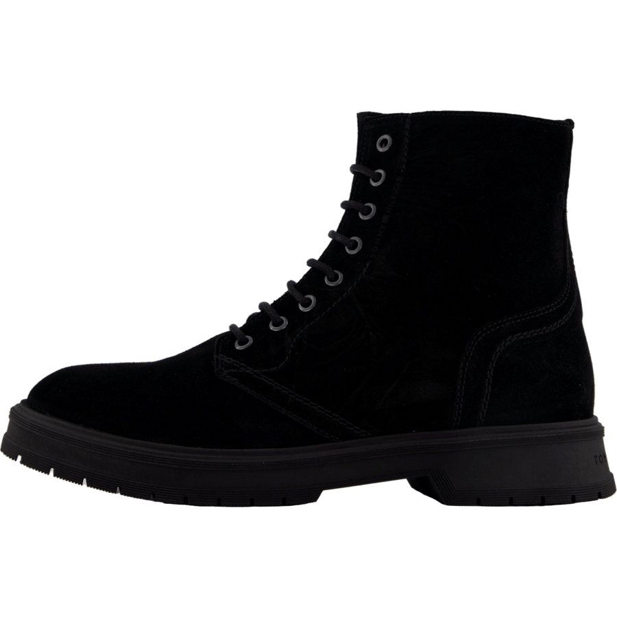 Hilfiger Suede Lace Zip Boot Black
