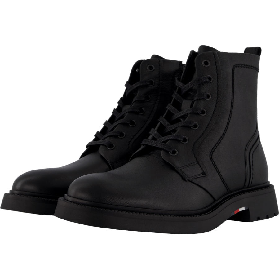 Hilfiger Comfort Lwt Lth Boot Black - Bild 2