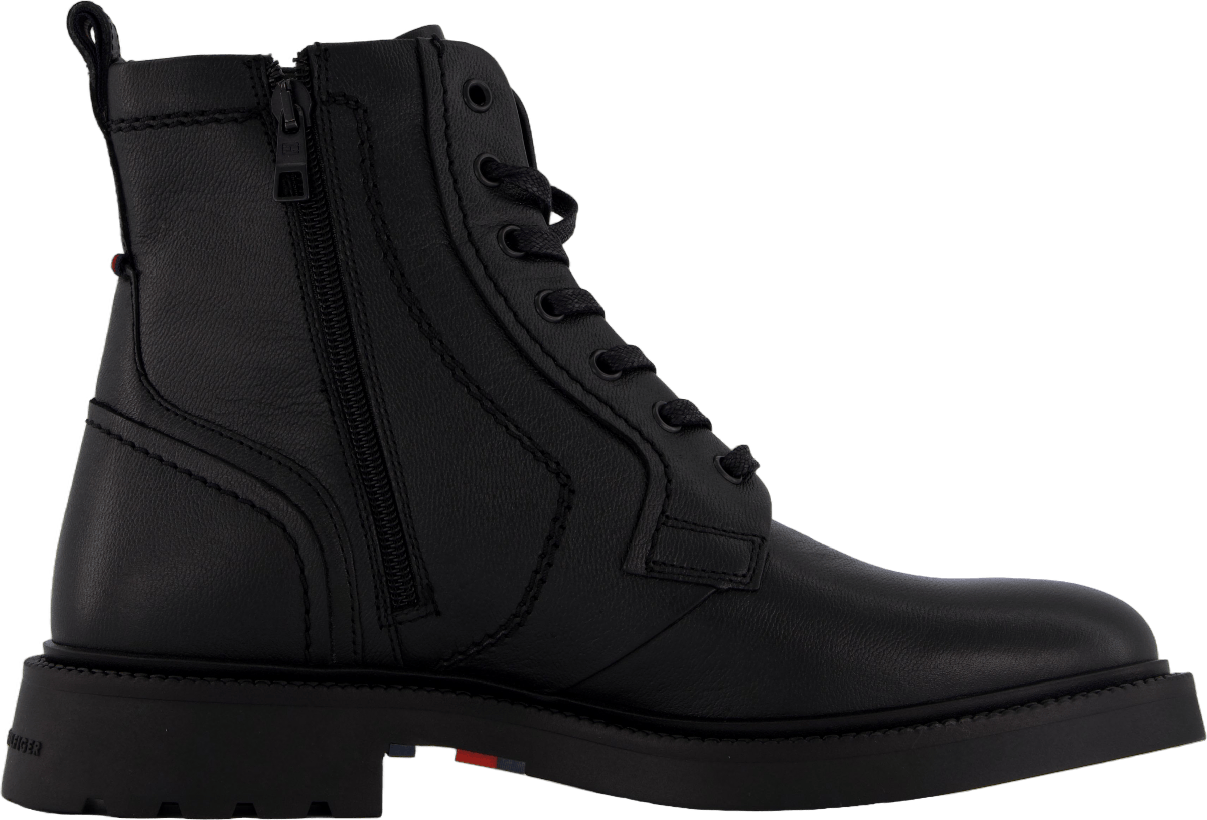 Hilfiger Comfort Lwt Lth Boot Black - Bild 3