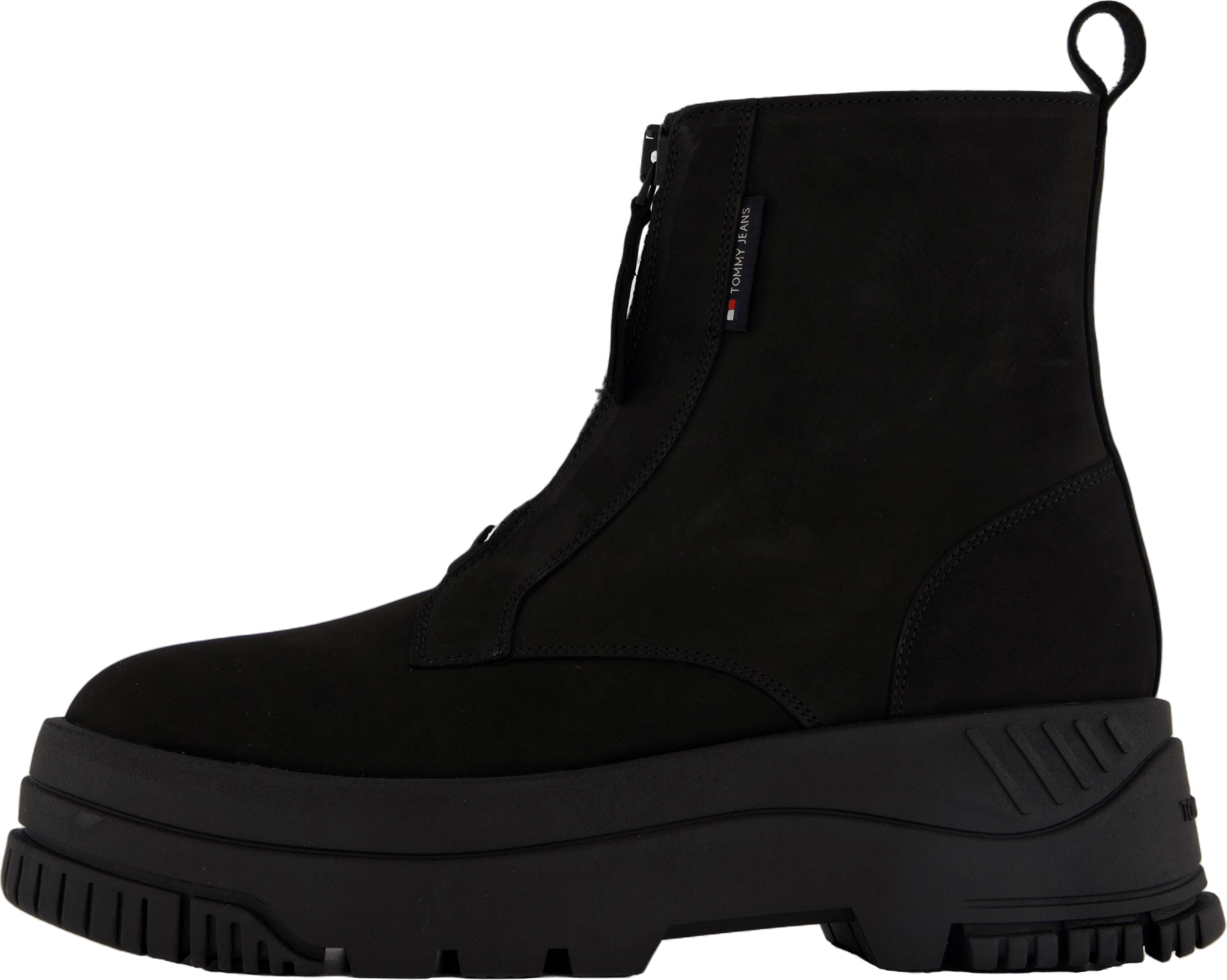 Tjw Zip  Up Flatform Nubuck Bo Black