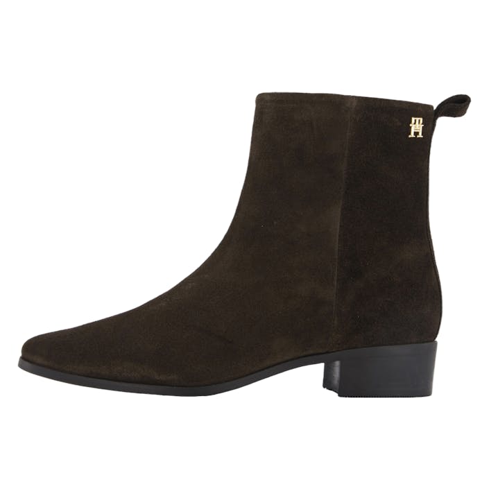 Low Cowboy Flat Suede Dark Coffee, Female, Shoes, Boots, ankle-boots, Brown, EU 39