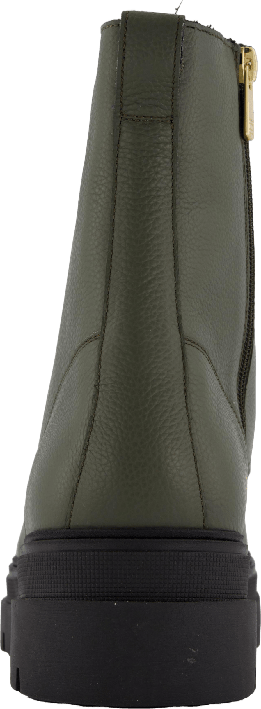 Bicolor Leather Lace-up Army Green - Bild 5