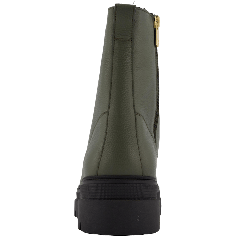 Bicolor Leather Lace-up Army Green - Bild 5
