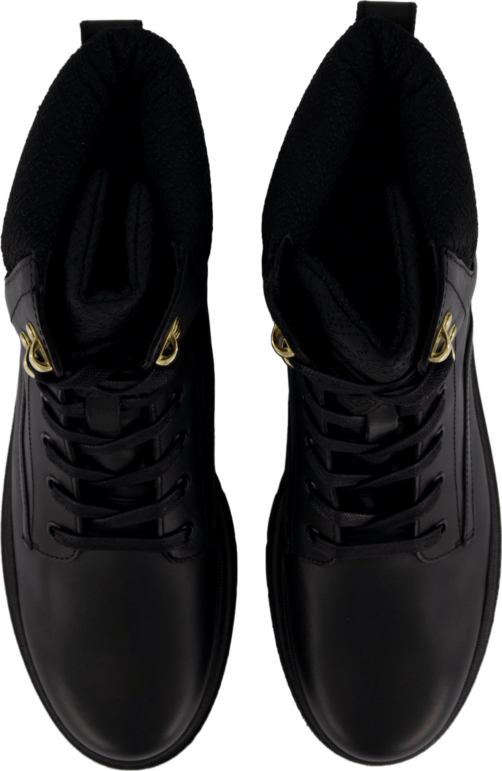 Cleated Lace-up Lthr Mix Mono  Black - Bild 6