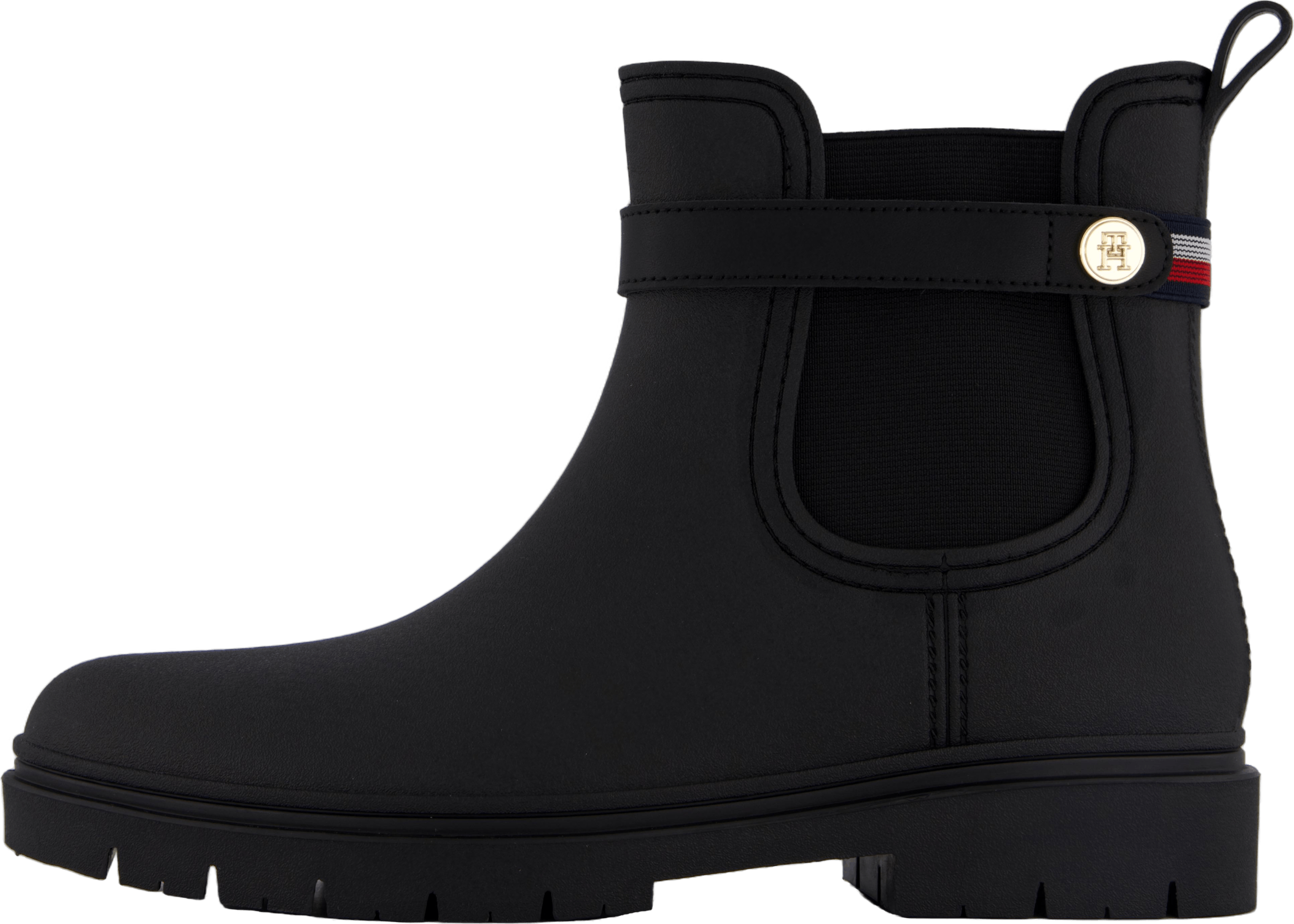 Th Stud Rubberised Rainboot Black, Female, Zapatos, Botas, botas de goma, Negro, EU 37