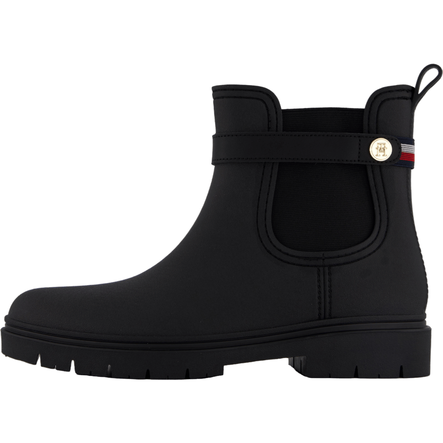 Th Stud Rubberised Rainboot Black