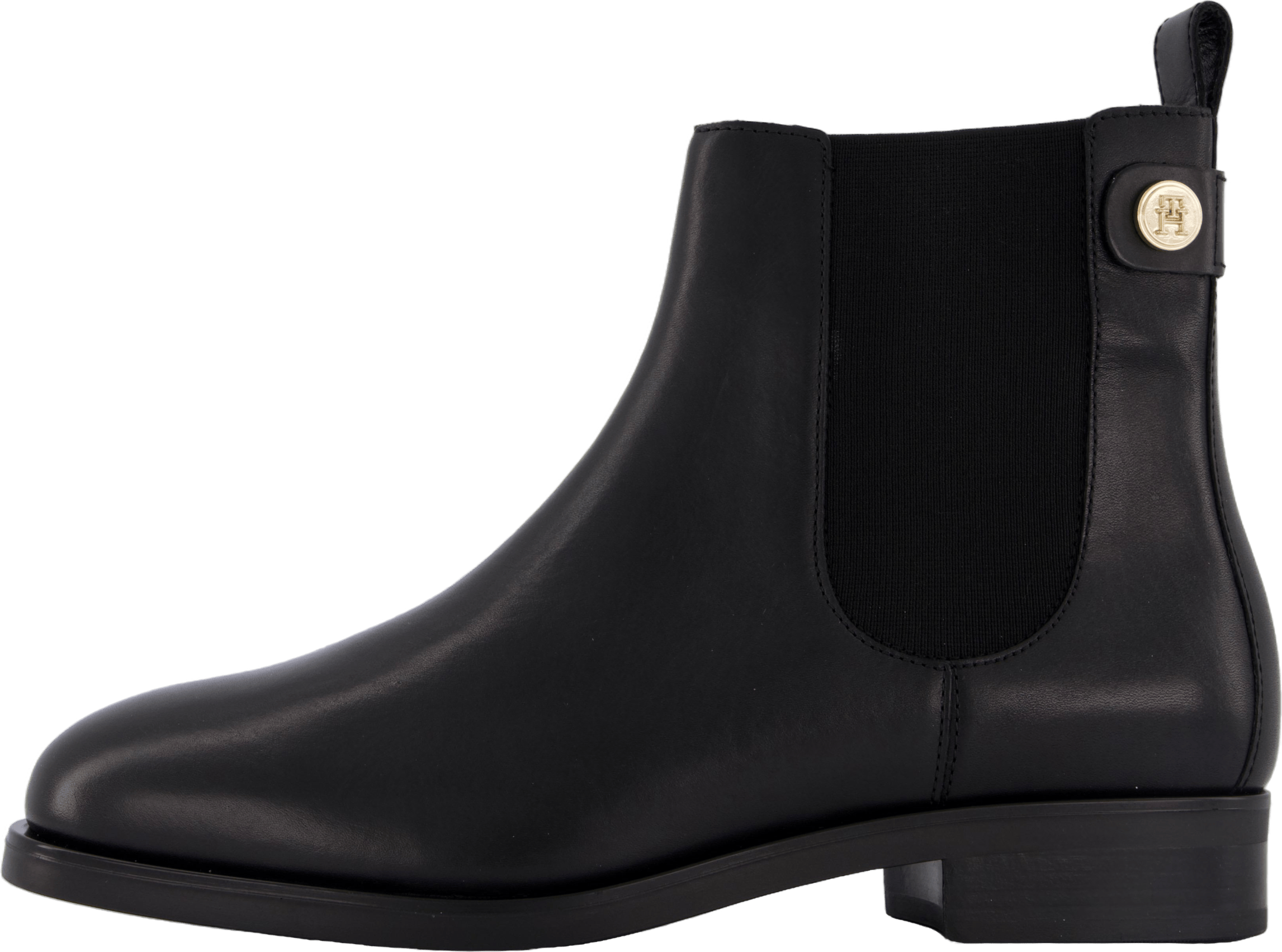 Th Stud Leather Low Chelsea Black