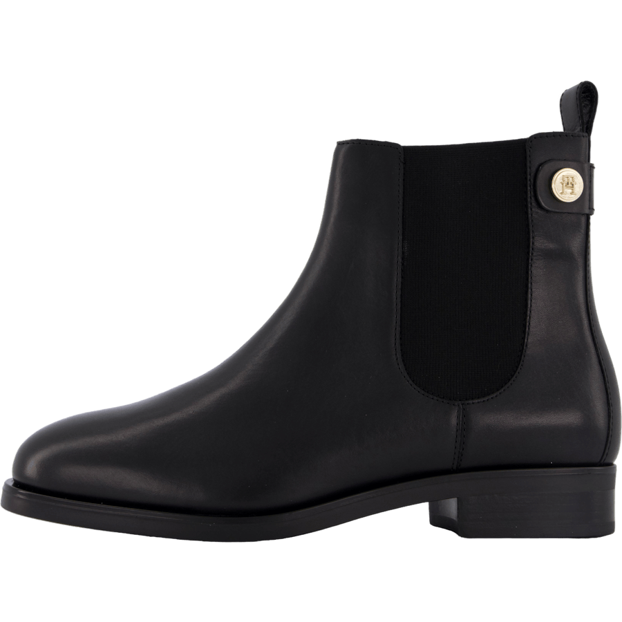 Th Stud Leather Low Chelsea Black