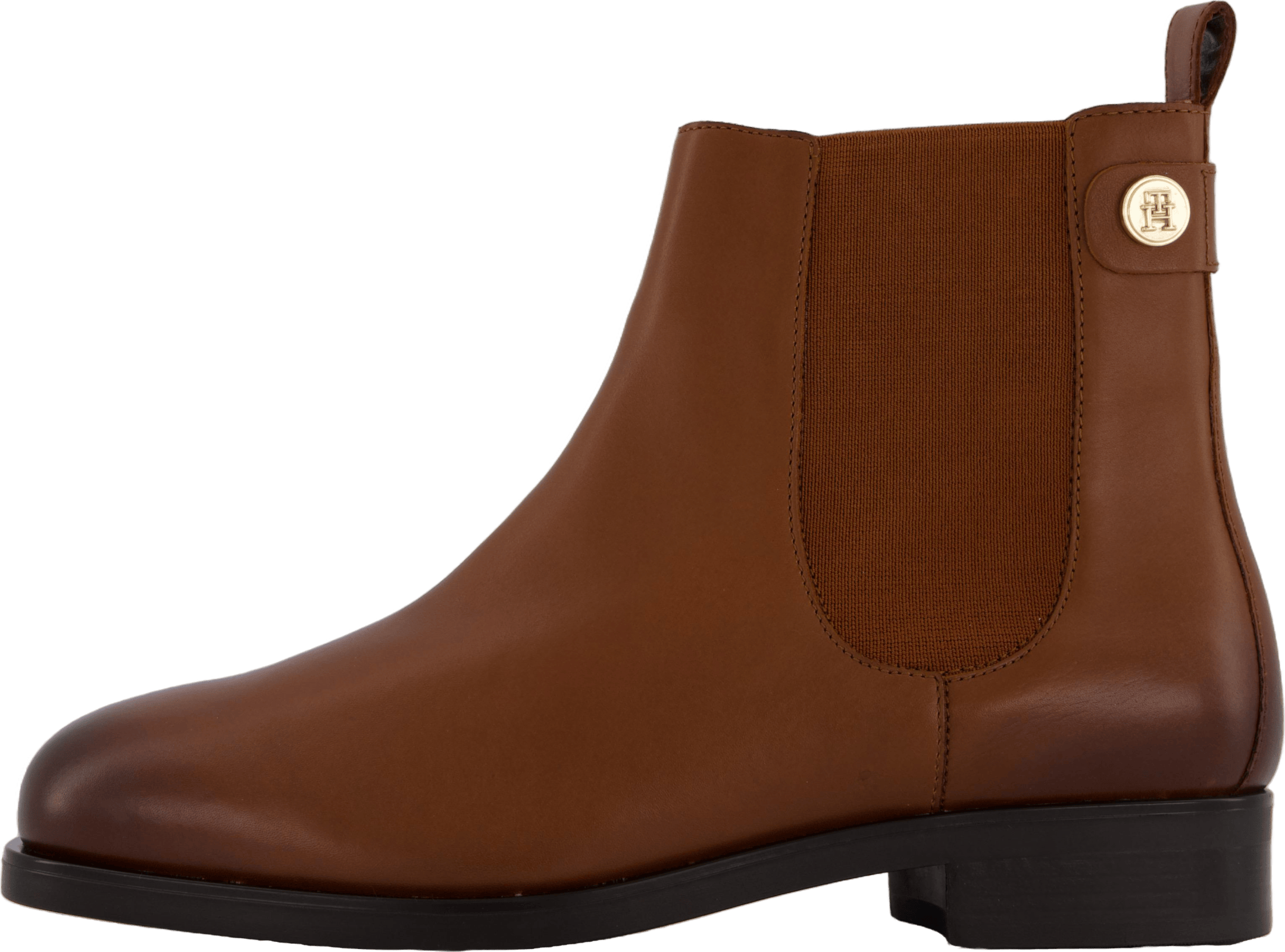 Th Stud Leather Low Chelsea Cognac Brown