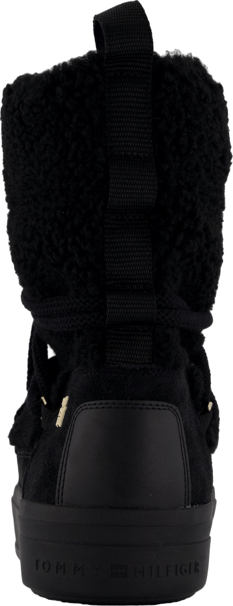 Lace-up Faux Shearling Snowboo Black - Bild 5