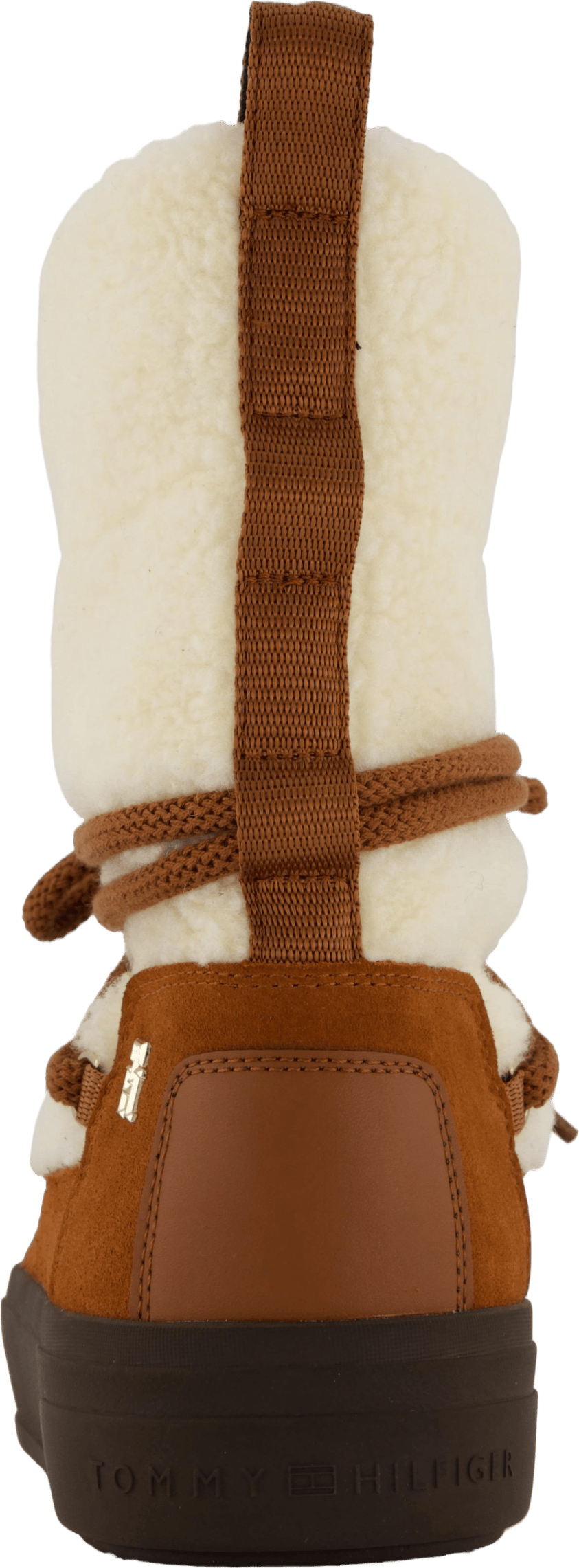 Lace-up Faux Shearling Snowboo Cognac Brown - Bild 5