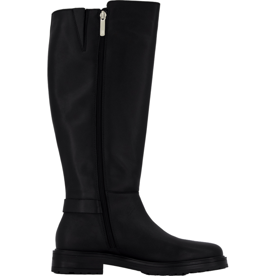 Th Logo Leather Long Boot Black - Bild 3
