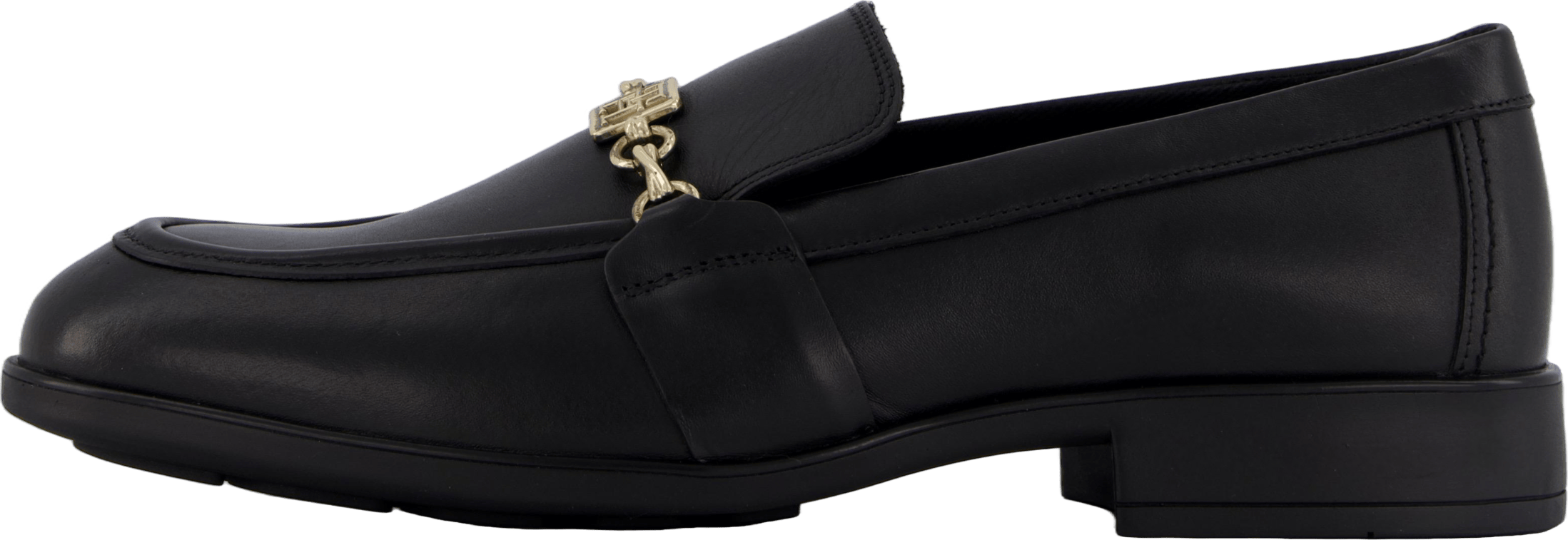 Th Chain Leather Loafer Black
