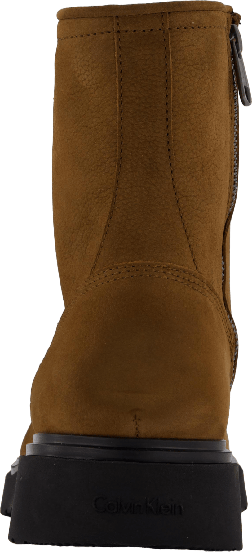 Lace Up Boot W/ Zip Suede Snuff Brown - Bild 5