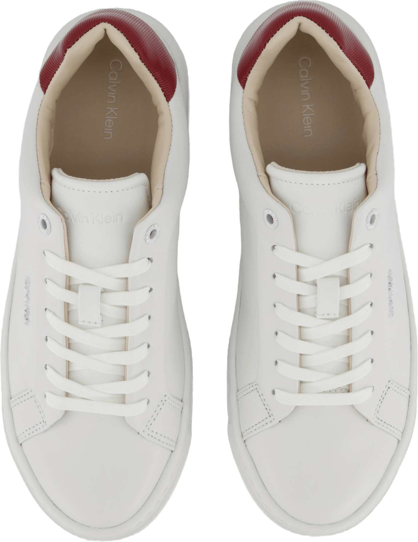 Cupsole Lace Up W/ml Lth Bright White/winery - Bild 6