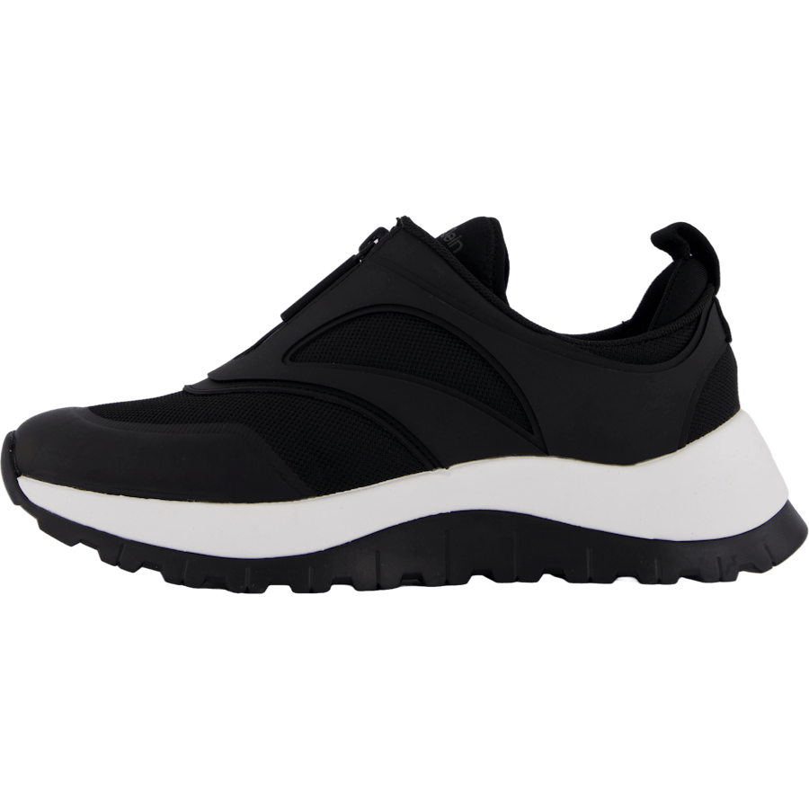 Runner Slip On W/zip Mix M Ck Black