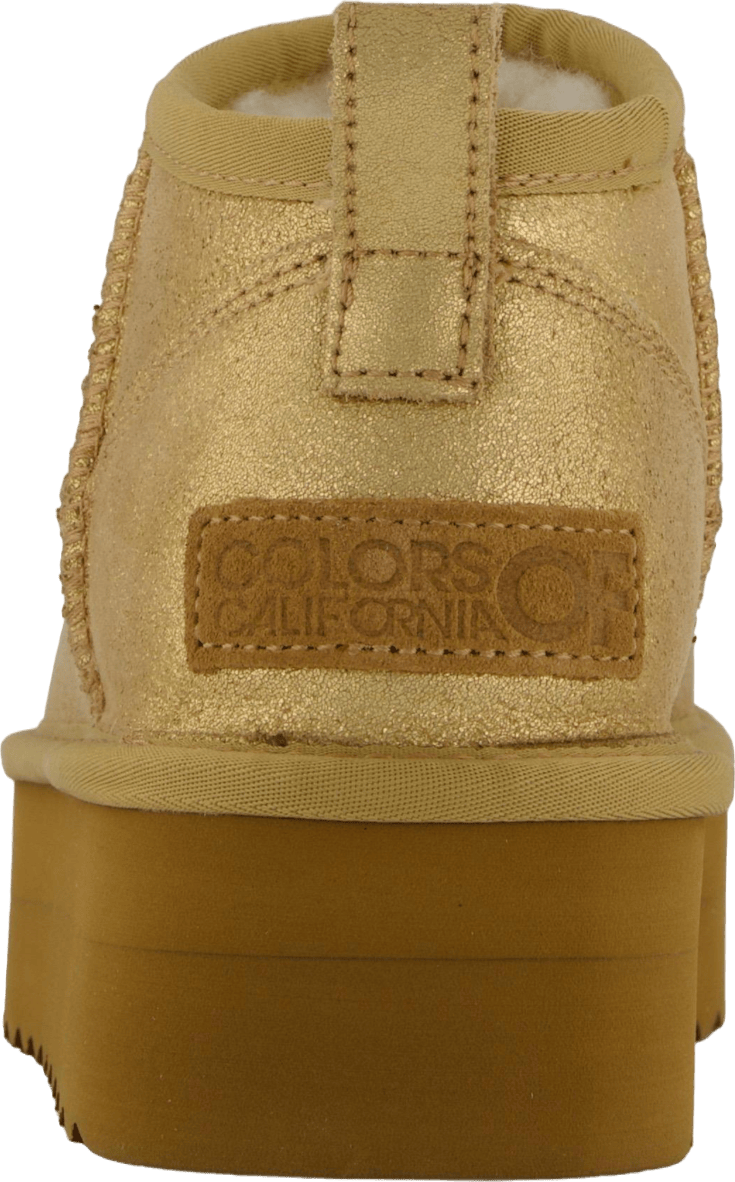 Lowboot Plateau Metallic Tan - Bild 5