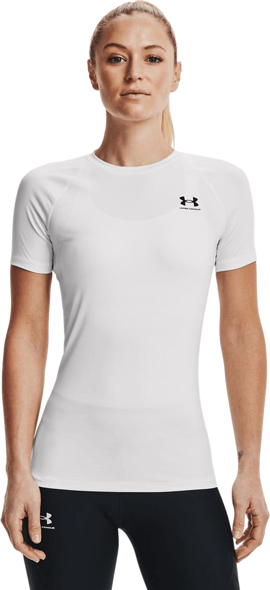 Ua Hg Authentics Comp Ss White, Female, Apparels, T-shirt, White, XS