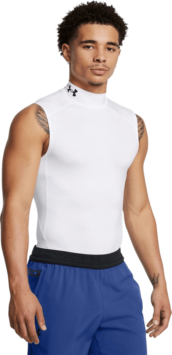 Ua Hg Armour Comp Mock Sl White