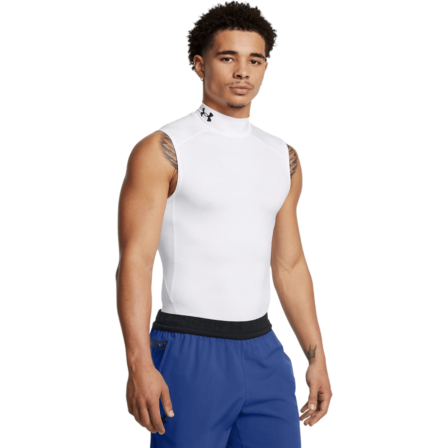 Ua Hg Armour Comp Mock Sl White
