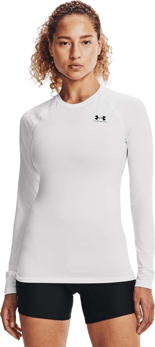 Ua Hg Authentics Comp Ls White, Female, Apparels, Shirts, White, S