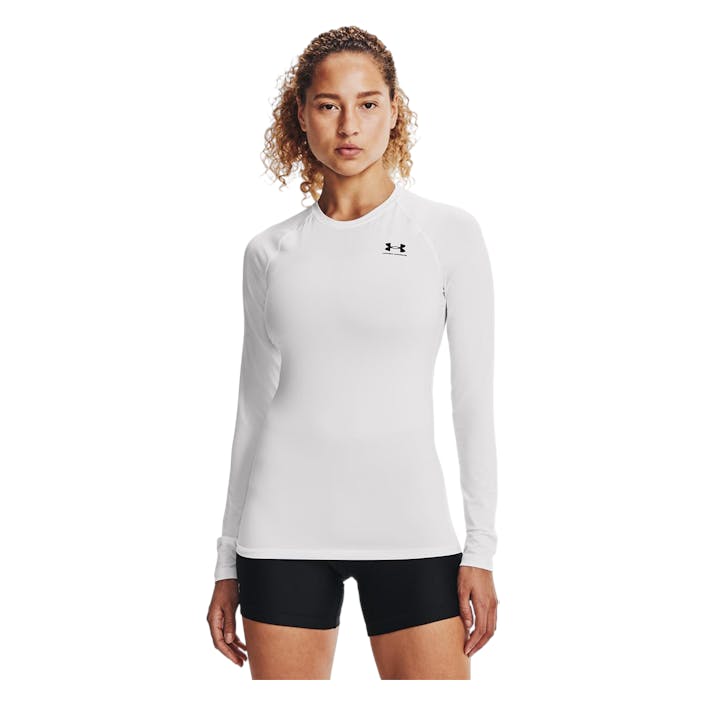 Ua Hg Authentics Comp Ls White, Female, Apparels, Shirts, White, S
