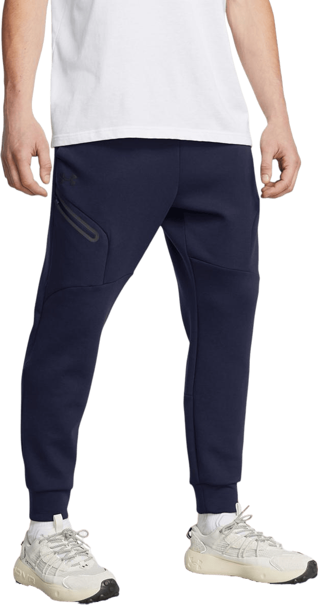 Ua Unstoppable Flc Jgr Eu Midnight Navy, Male, Apparels, Pants, Blue, M