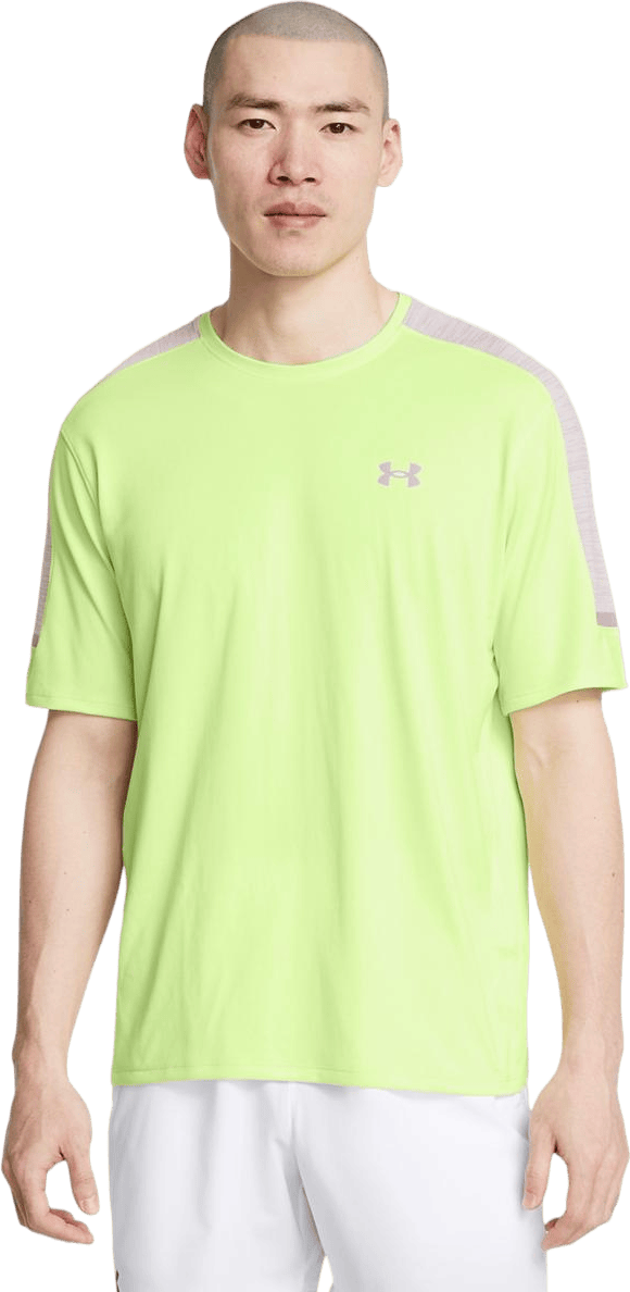 Ua Tech Utility Ss Morph Green, Male, Kläder, T-shirt, Grön, M