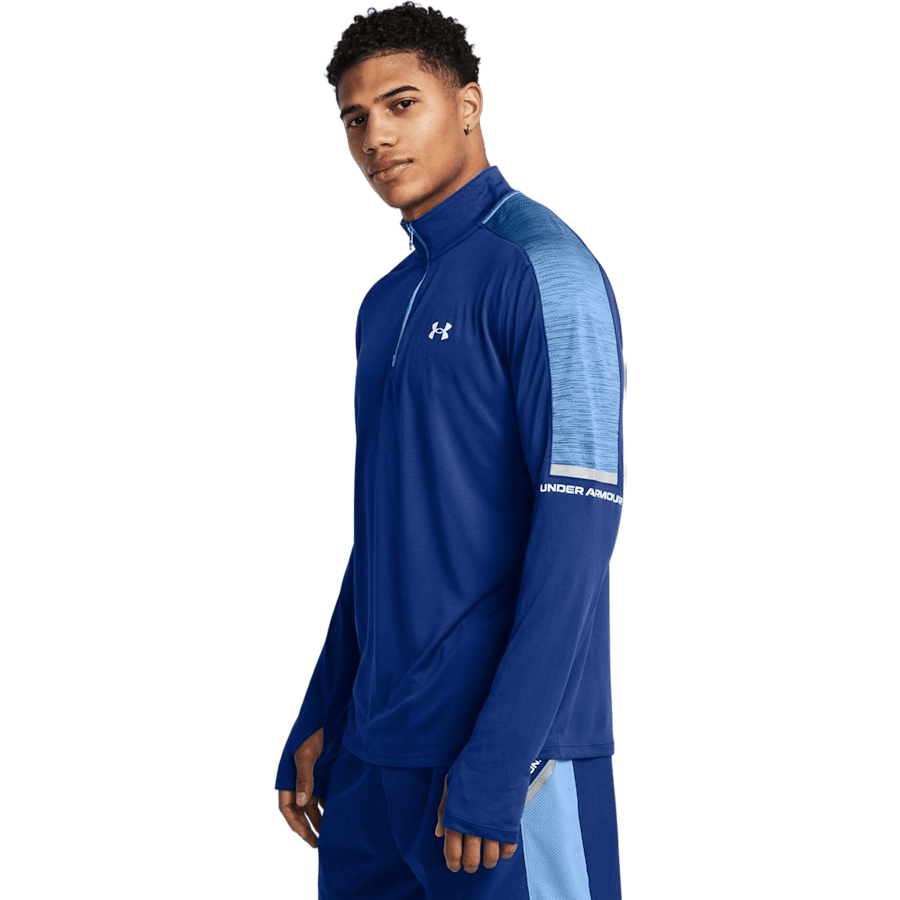 Ua Tech Utility 1/4 Zip Tech Blue