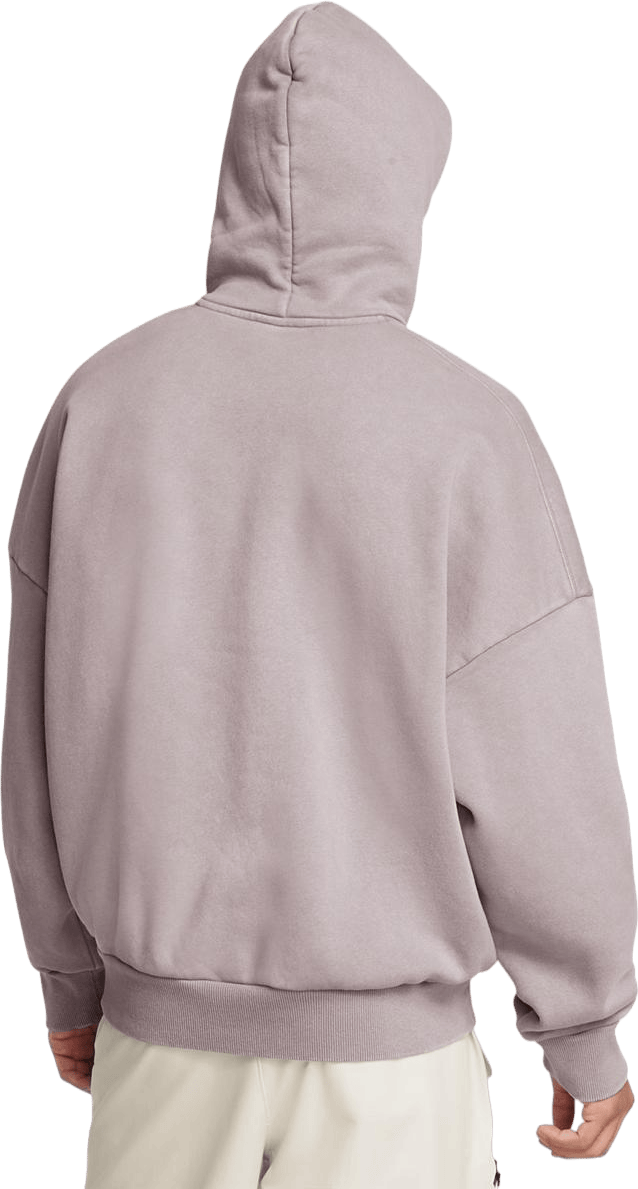 Ua Icon Hwt Flc Wash Os Hood Tetra Gray - Bild 2