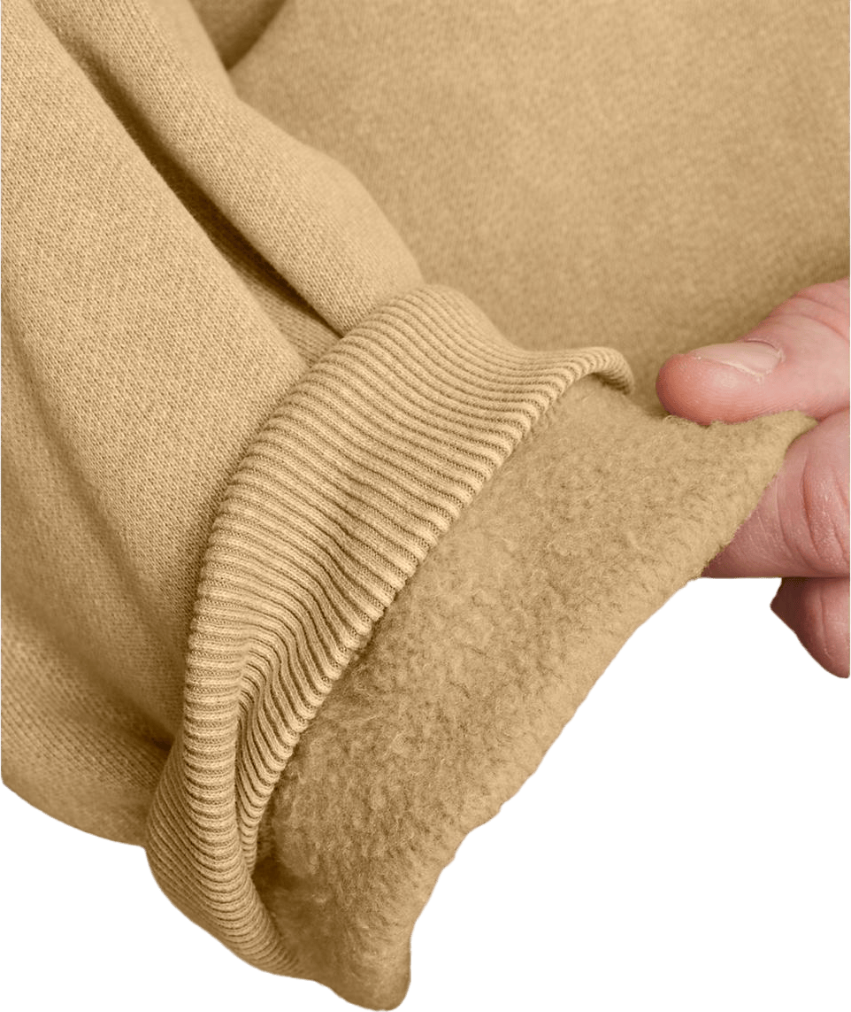 Ua Icon Hwt Flc Wash Os Crew Camel - Bild 3