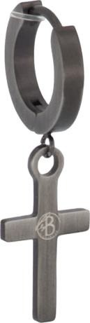 Earring Emir Black, Male, Equipment, other accessories, Silver, ONESIZE