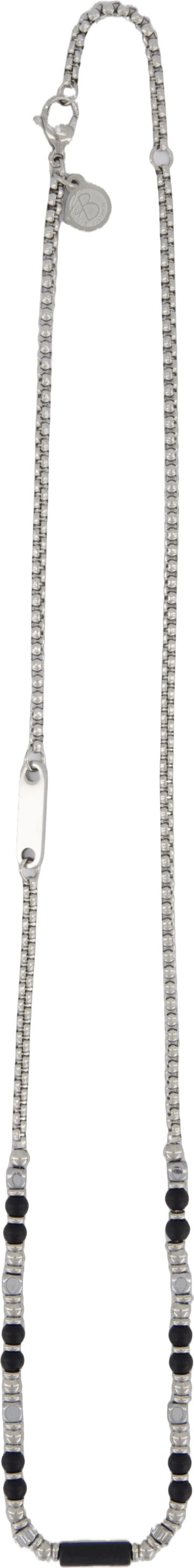 Necklace Black, Male, Equipment, other accessories, Silver, ONESIZE