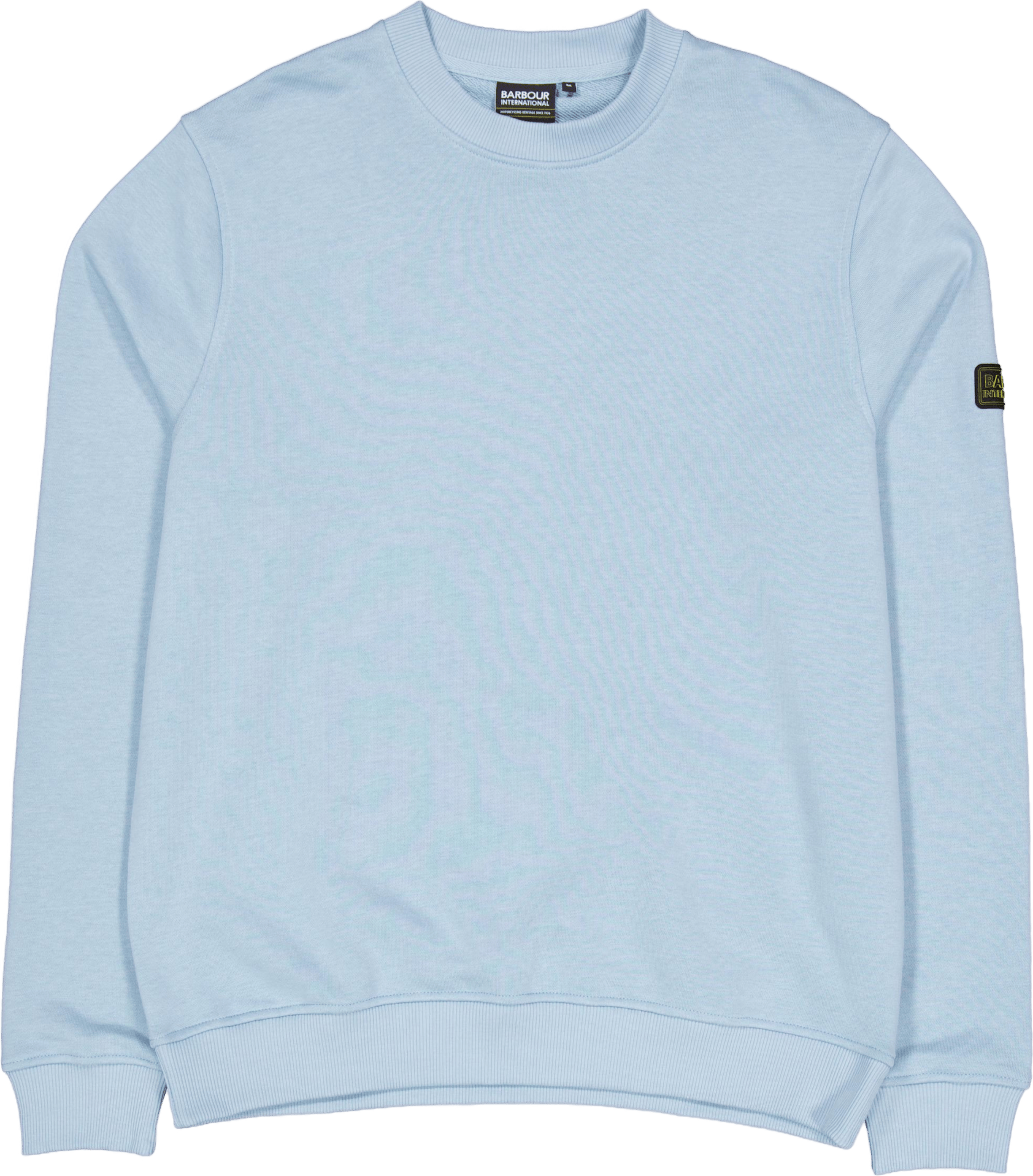 B.intl Outline Badge Crew Concrete Blue