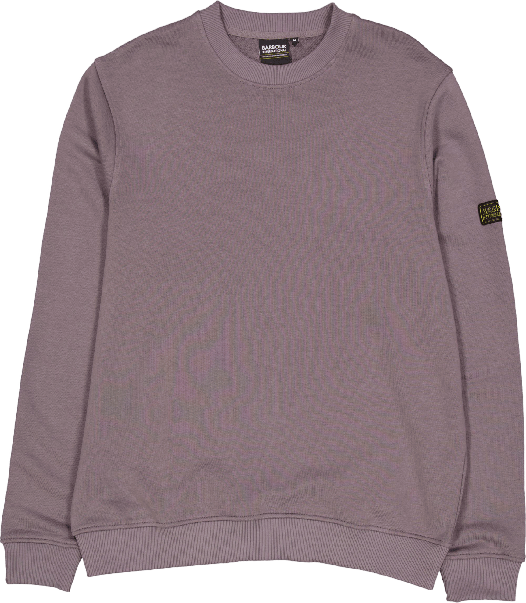B.intl Outline Badge Crew Plum Grey