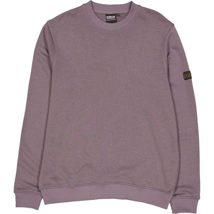 B.intl Outline Badge Crew Plum Grey