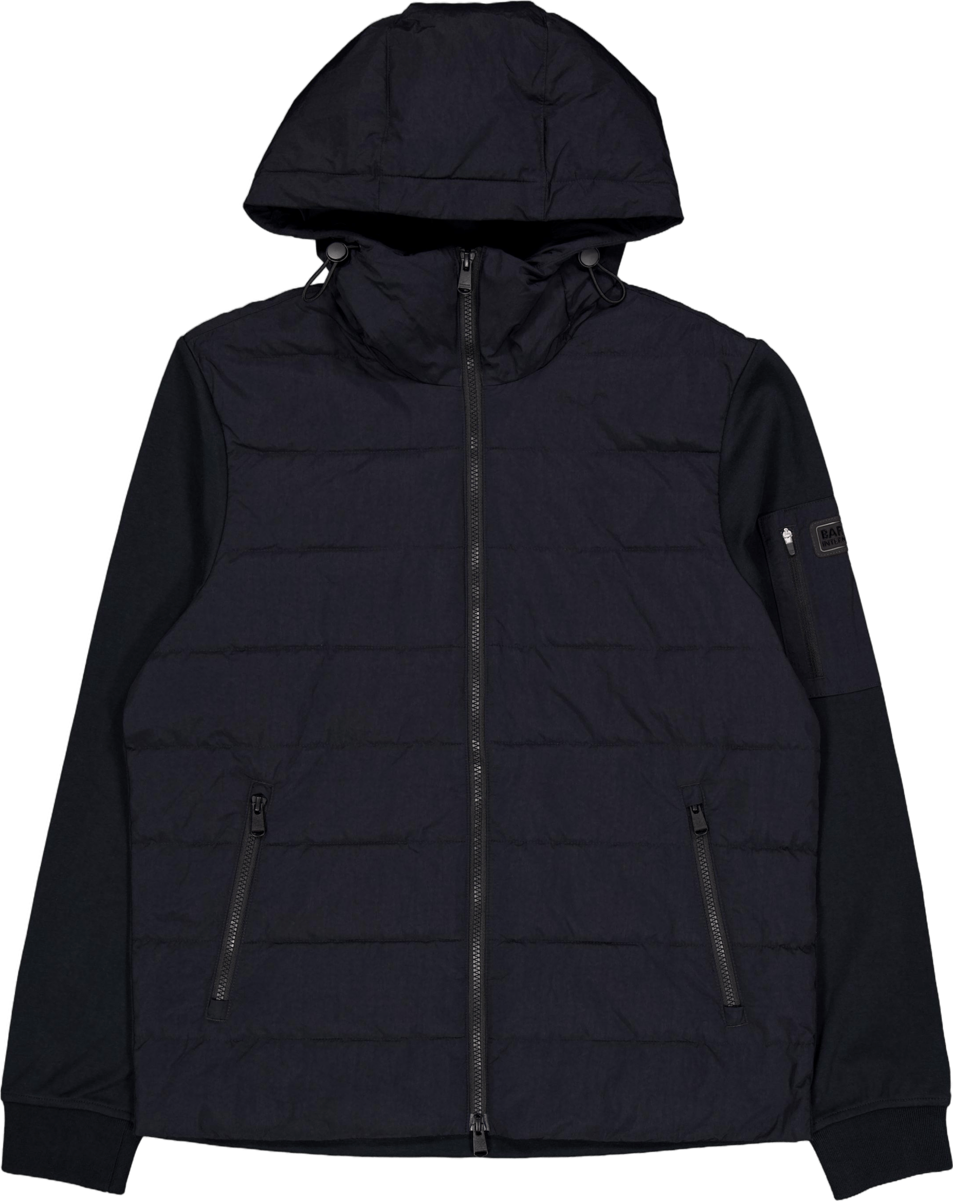 B.intl Stanley Hooded Quilted  Black